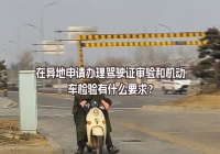 在异地申请办理驾驶证审验和机动车检验有什么要求？